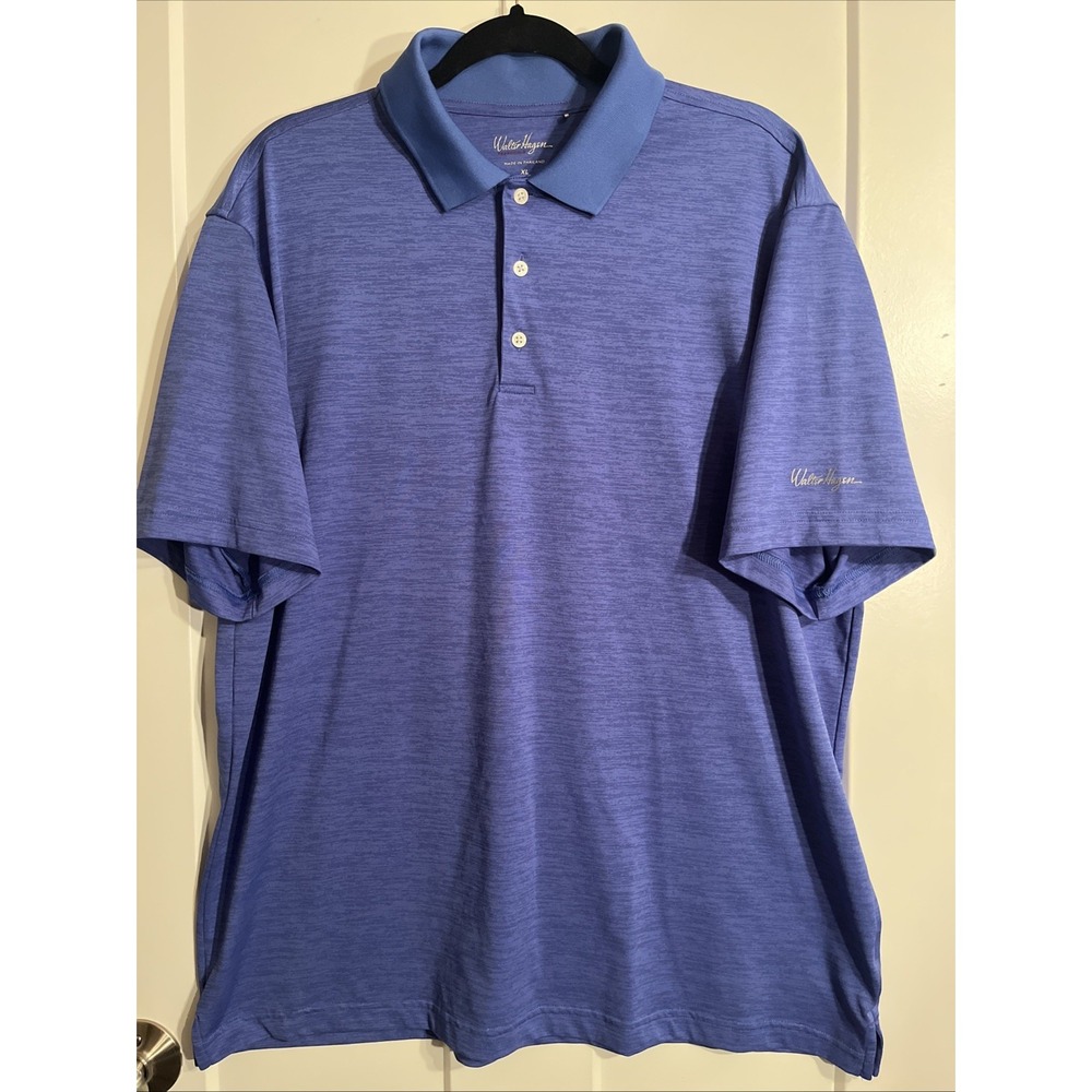 Walter Hagen Men’s Golf Shirt Blue Size XL Polo Performance Shirt
